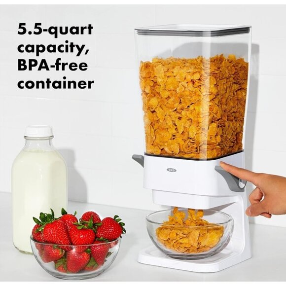 OXO Good Grips® Countertop Cereal Dispenser (Missing Tray)/ White - Picture 9 of 14